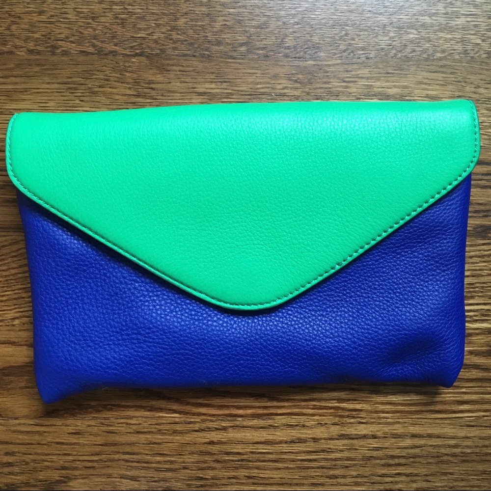 J.crew leather clutch